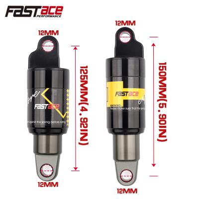 China Mountain Bikes Fastace MTB Rear Shock 125/150/165/185mm Oil Source 650lbs Shock Absorber For Xiaomi Pro2 M4 Scooter MTB PRO Bicycle Rear Shock for sale