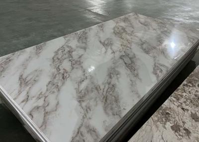 China Indoor Decoration panel PVC Marble Sheet Panel 3mm UV Coating High Glossy for sale