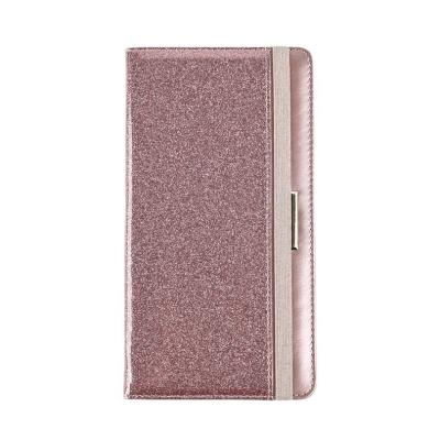 China Glitter Waterproof PU Leather Passport Cover Holder Wallet For Travel Stylish Airline Ticket Credit Cards Pinch Logo Custom Packaging for sale