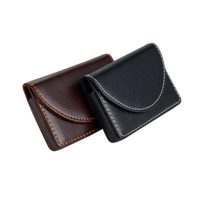 China Wholesale Custom Logo Packaging Promotion Gifts Card Holder Wallet Low MOQ PU Fashion Leather Business Card Holder Custom Factory for sale