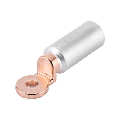 China CAS/DTL-2 Electrical Conductivity Friction Soldered Ring Type Bimetallic Terminal Cu Al Cu Bimetallic Copper Aluminum Transition Connectors for sale