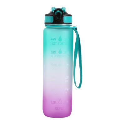 China 1 Liter Water Bottle CLASSIC Motivational Sports Travel Bottles Gym Fitness Leakproof Drinking Outdoor Jugs for sale