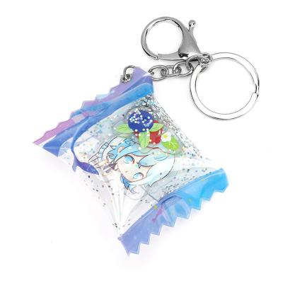 China Wholesale Gift Wholesale Fangqingmao Custom Acrylic Inflatable Candy Key Chain Charms With Your Design As A Gift for sale