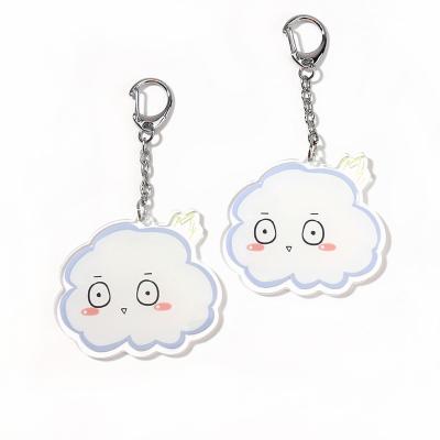 China Anime Wholesale Clear Anime Key Chain Eco-friendly Tiny Art Or Cartoon Custom Design Key Chain Mini Acrylic for sale