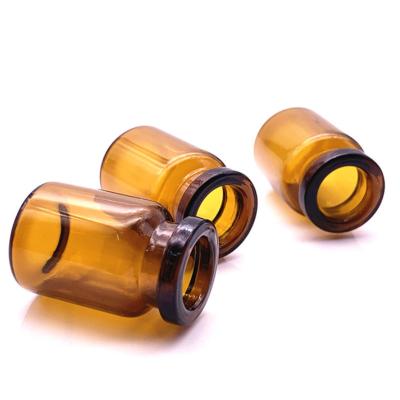 China Promotional Good Quality Hardness Small Medicine Sealed Superior Clear Amber Glass Vials Bottle for sale