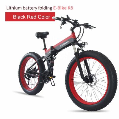 China TIKTOK HOT SALE unisex electric dirty bike 26 inch fat tire other electric folding bike for sale