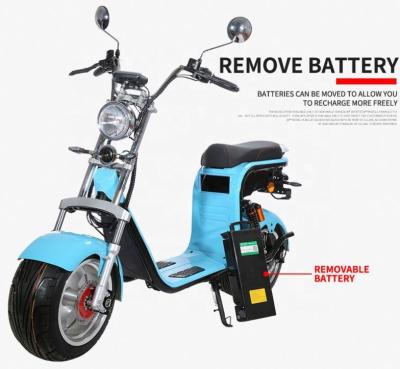 China Unisex 3 Wheel Electric Tricycle Scooter Street Legal With 1500W Battery Fat Tire Scooter Citycoco Electric Scooter for sale