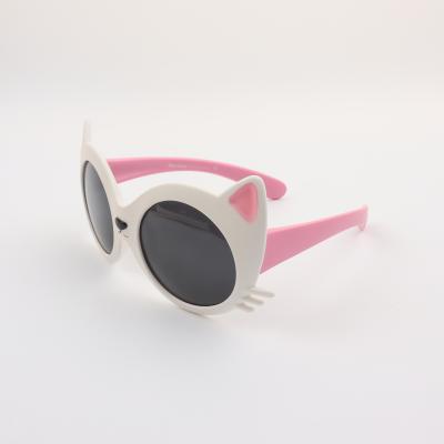 China Fashion sunglasses cat face uv400 sunglasses polarized cute cat ear uv children's sunglasses 2021new TR 90 sunglasses anti for sale