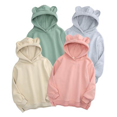 China Anti-pilling 2022 Custom Warm Simple Hoodies Kids Casual Clothes Sweatshirt Fleece Logo Girl Baby Boys Winter for sale