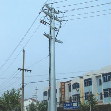 China Power transmission or distribution 33KV transmission line single steel pole tower for sale