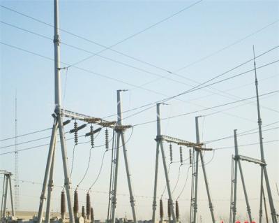 China Steel Power Transmission Tube Combination Tower Substation Architecture For Electrical Equipment Supplies for sale