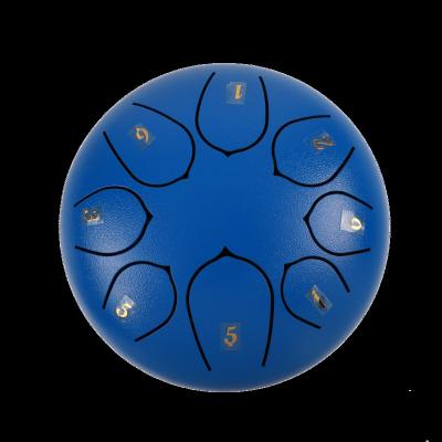 China New Design 2023 Carbon Steel 6 Inch (15cm) Chinese Traditional Blue Drum C 8 Skein Main Steel Drum Embalmed Tongue Five-tone Modes Tongue for sale