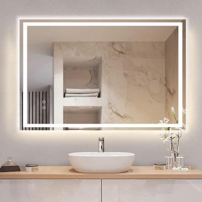 China 2021 Factory Expanding Sale Led Light Backlit Wall Mounted Illuminated Bathroom Mirror for sale