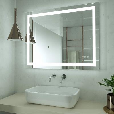 China Smart Magnifying Modern Large Wall Make Up Himirror Beauty Led Illuminated Hotel Mirror Bath Mirror for sale