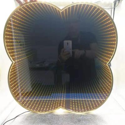 China Customized Magnifying 3D Infinity Mirror Signs For Party Events Wedding Wall Infinity Multilayer Mirror For Bar for sale