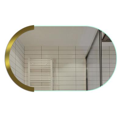 China High Grade Magnifying Oval Mirror With Light Frameless Led Backlit Bathroom Mirror With Light For Hotel for sale