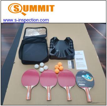 China Servicios de Ping Pong Sets Pre Shipment Inspection para el control de la cantidad en venta