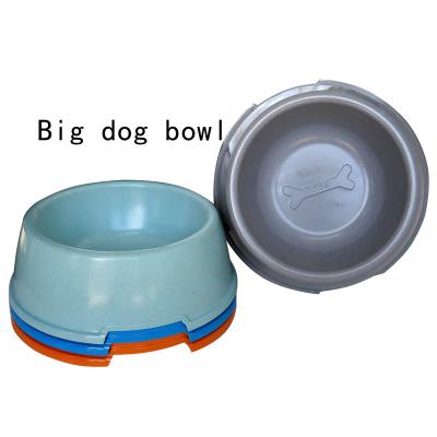 China Stocked Biodegradable Bamboo Fiber Large Capacity Pet Bowl Raised Large Bowl Wholesale Dog Bowl for sale