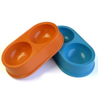 China Factory Wholesale Stocked Pet Bowl Puppy Feeder Pet Cat and Square Dog Food Bowl Double Pet Water Food Bowl for sale