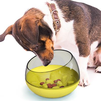 China Stocked Space Capsule Pet Bowls Non Spill Cats & Dogs Feeders Interactive Food Dispenser Dog Tumbler Rolls for sale