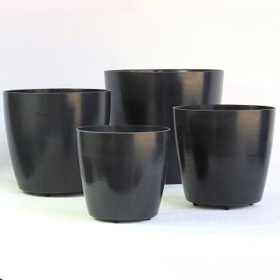 China Nordic Minimalist Circular Set Wholesale Bamboo Indoor Tabletop Fiber Plant Pots Small Potted Flower Plants for sale