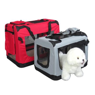 China Outdoor Hot Selling Stored Pet Travel Carrier Airline Approved Foldable Pet Carrier Pet Travel Bag for sale