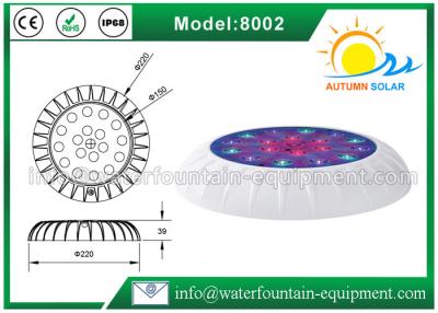 China La piscina subacuática redonda de SMD 2835 LED enciende el grado 39m m grueso automático IP68 en venta