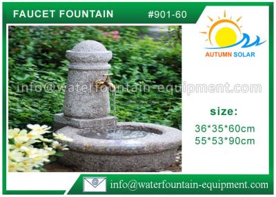 China Stone Faucet Cast Stone Garden Fountains Granite Sink For Backyard Lightweight for sale