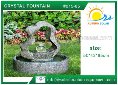 China Granite Water Cast Stone Garden Fountains With Crystal Ball Outdoor Ornament for sale