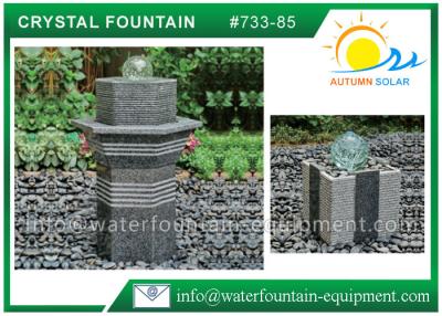 China Glass Rolling Ball Small Garden Water Features , Different Shape Granite Ball Fountain for sale