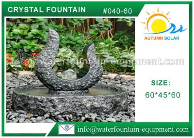 China Rolling Granite Ball Fountain , Stone Sculpture Outdoor Garden Fountains for sale