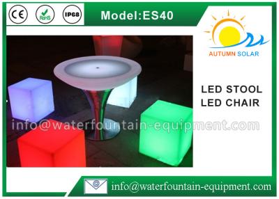 China A multi cadeira do cubo do diodo emissor de luz das cores para barras, resistente UV da área exterior ilumina acima o cubo Seat à venda