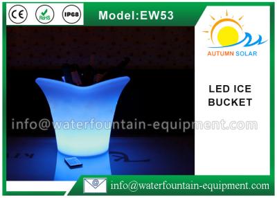 China Recargado encienda para arriba el cubo de hielo del LED, cubo de IP68 PE LED Champán para las barras en venta