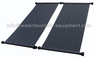 China Black Outdoor Plastic Solar Swimming Pool Heaters UV Stable High Efficient for sale