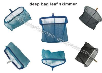 China Heavy Duty Deep Bag Leaf Rake Skimmer , Plastics Swimming Pool Cleaning Net for sale