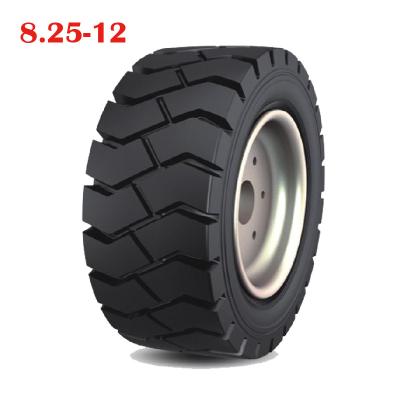 China 8.25-12 tire parts/forklift tire forklift/solid forklift tire 8.25-12 for sale