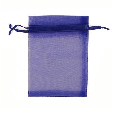 China Recyclable 5*6.3inches Drawstring Organza Gift Bags, 13*18cm Solid Color In Stock, 100 Pcs for sale