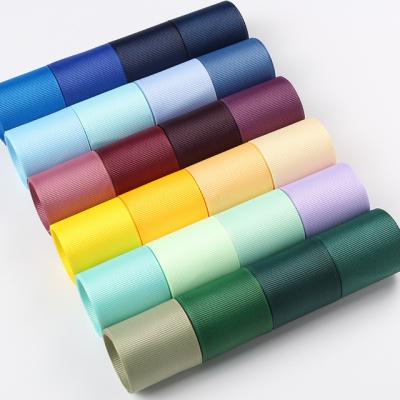 China Wholesale double face grosgrain ribbon, polyester webbing ribbon, 100 yards per roll for sale