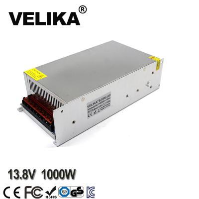 China Led CCTV Lamp Power Supply Power Supplies Driver Transformer 110v 220v AC To DC 13.8V 72.5A 1000W Single Output Changing Power Supply For Router camera for sale