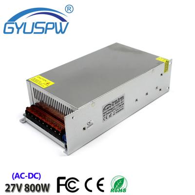 China LED Strip Lamp Power Supply 27V 800W DC Switching Power Supply 220V 110V AC Input Power Source For TV Light Lamp CNC closed circuit DIY step LED for sale