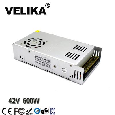 China Led CCTV Lamp Power Supply Switching Power Supply Driver DC 42V 14.3A 600W For Digital Control CCTV Camera LED Strip Step 110 220V AC computer input into DC 42V SMP for sale