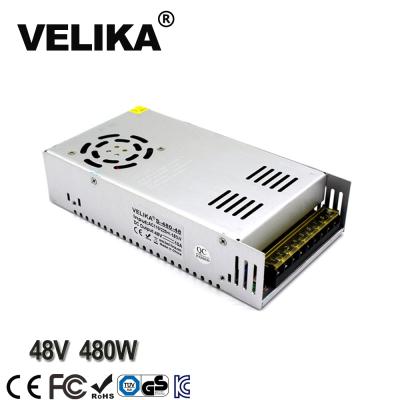 China Led CCTV Lamp Power Supply DC 48V 10A 480W Single Output Switch Driver AC 110V 220V Input In DC48V SMPS For Stepper Motor Machine for sale