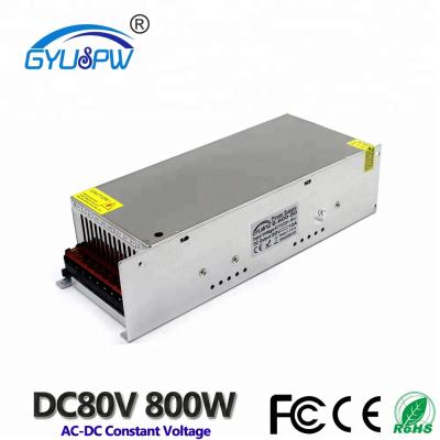 China DC80V 10A 800W Power Supply Transformer 220V AC Factory Indoor Variable Changeover DC 80V SMPS Supplier For CNC Mechanical Equipment for sale