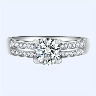 China Brass Wedding Band Rings Engagement Garland Ring Women Simple Rhinestone New TRENDY Accessories for sale