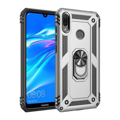 China Anti-drop For Huawei Y7 2019 Case Y9 Cover Armor Holder Shockproof Main PC TPU Ring Phone Shell P20 Lite for sale