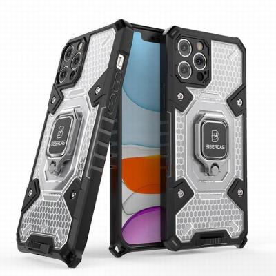 China Wholesale High Quality Anti-drop Mobile Phone Back Cover For iPhone X Case Armor Car Adoption Magnetic Shockproof Metal Hybrid Ring for sale