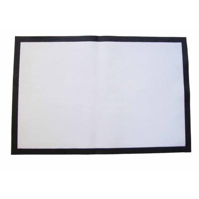 China Waterproof Knitted Polyester Fabric Or Non Woven Fabric With Sublimation Rubber Back Blank Mat for sale