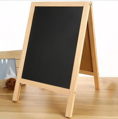 China Writing A Frame Outdoor Blackboard Sign with Torched Rustic Frame and Double Sides Magnetic Blackboard for sale