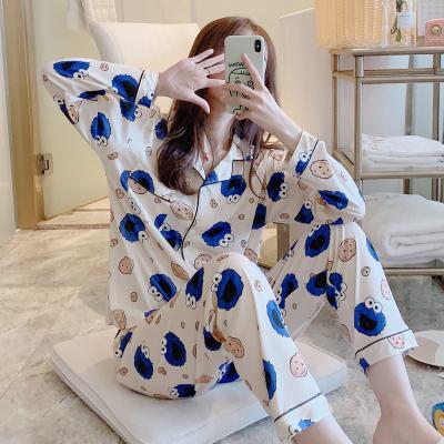 China Wholesale QUICK DRY designer ice silk 2 piece sleep wear terno short set pajamas for women for sale