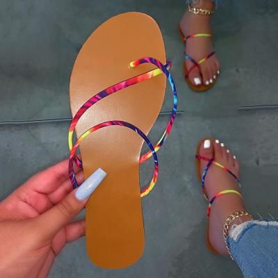 China Wholesale Summer New Design Latest Diamond Slipper Flat Ladies Anti-slippery Shape Beach Woman Shoes Sandal for sale